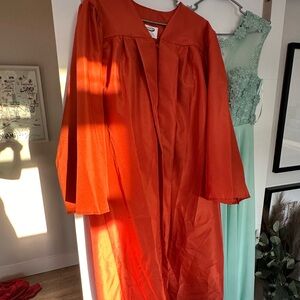 Elegant Orange Women's Coat